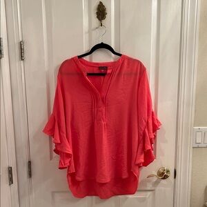 Vince Camuto Coral Ruffle Sleeve Blouse